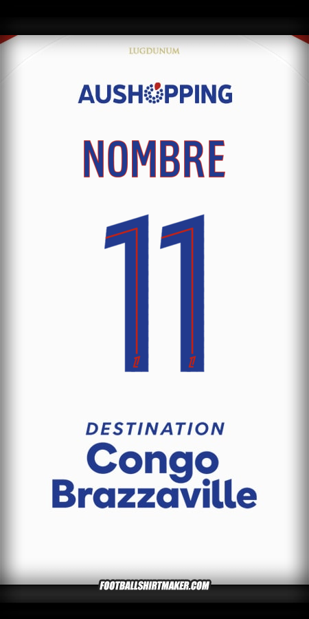 Jersey Olympique Lyon 2025/2026 -  nombre - 11