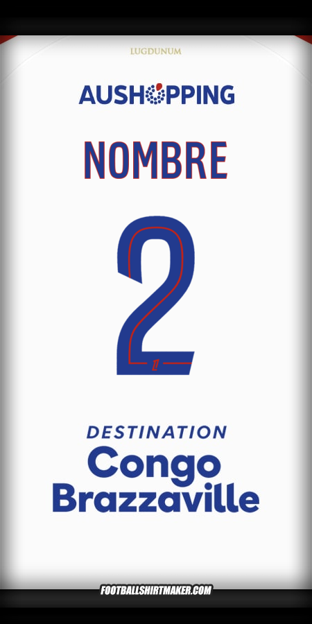Camiseta Olympique Lyon 2025/2026 -  nombre - 2