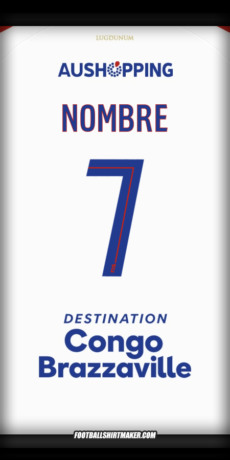 Camiseta Olympique Lyon 2025/2026 -  nombre - 7