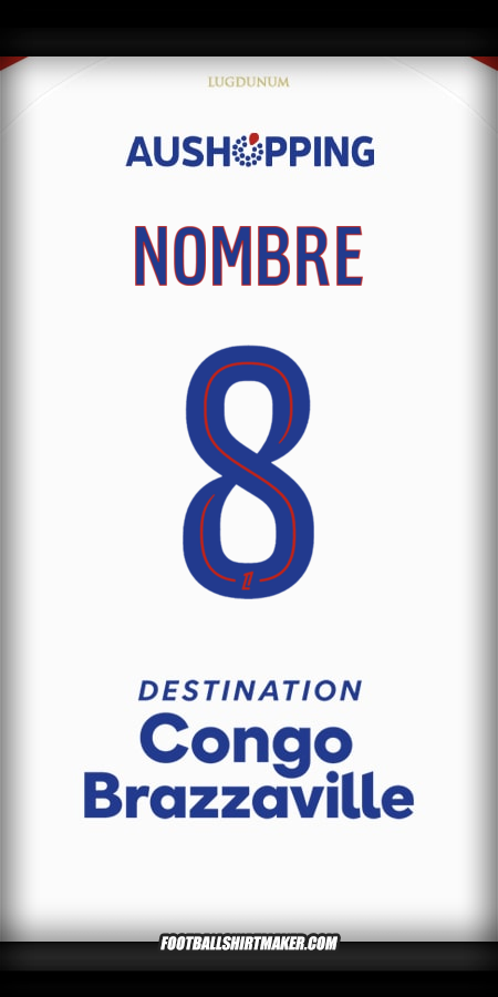 Camiseta Olympique Lyon 2025/2026 -  nombre - 8