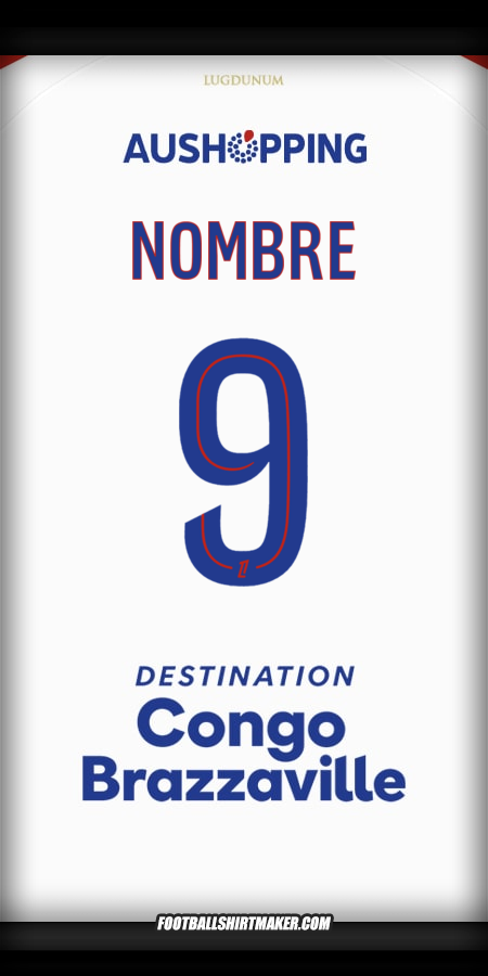 Camiseta Olympique Lyon 2025/2026 -  nombre - 9