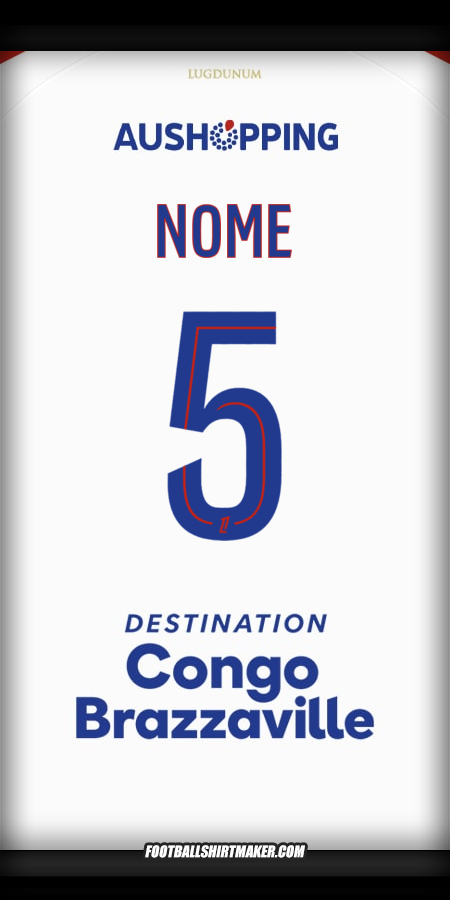 Camisola Olympique Lyon 2025/2026 -  nome - 5