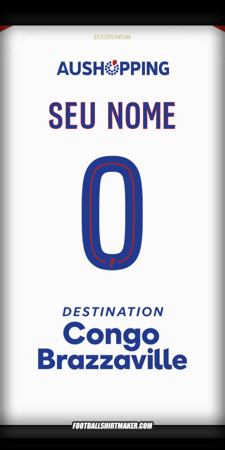 Camisa Olympique Lyon 2025/2026 -  seu nome - 0