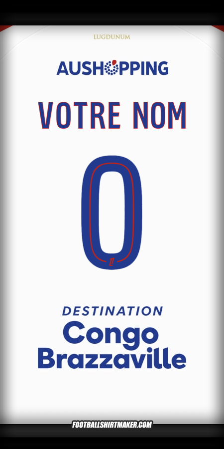 Maillot Olympique Lyon 2025/2026 -  votre nom - 0