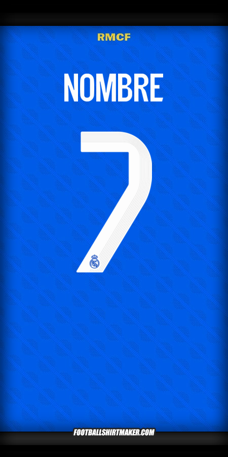 Jersey Real Madrid CF Cup 2025/2026 Tercera -  nombre - 7