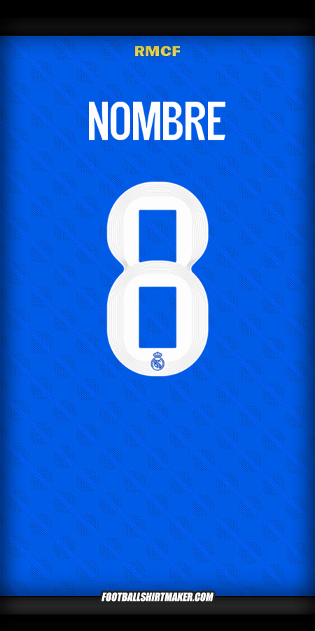 Jersey Real Madrid CF Cup 2025/2026 Tercera -  nombre - 8