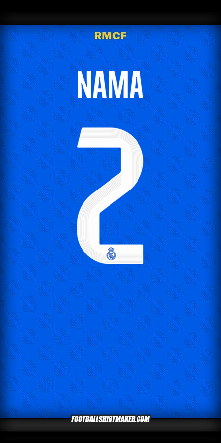 Jersey Real Madrid CF Cup 2025/2026 Ketiga -  nama - 2