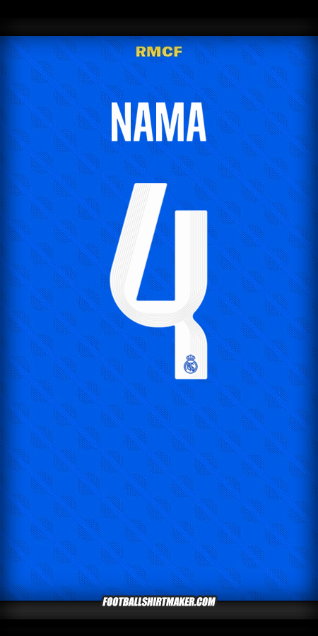 Jersey Real Madrid CF Cup 2025/2026 Ketiga -  nama - 4