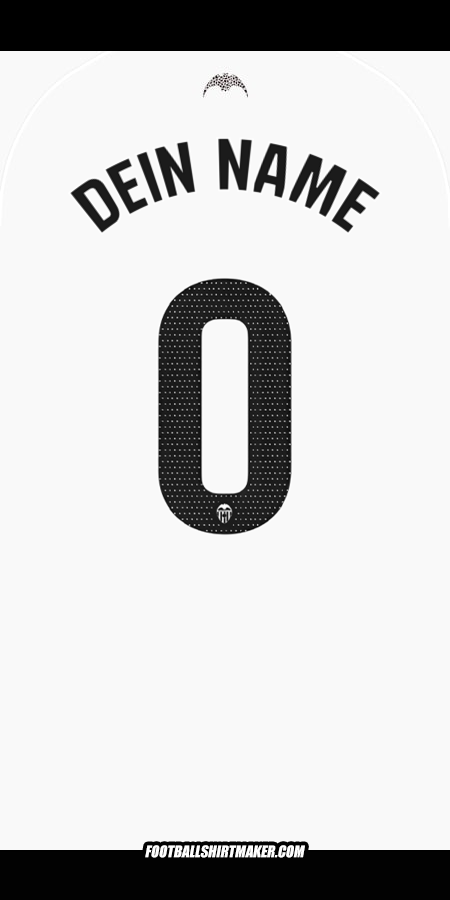 Trikot Valencia CF 2025/2026 -  dein name - 0