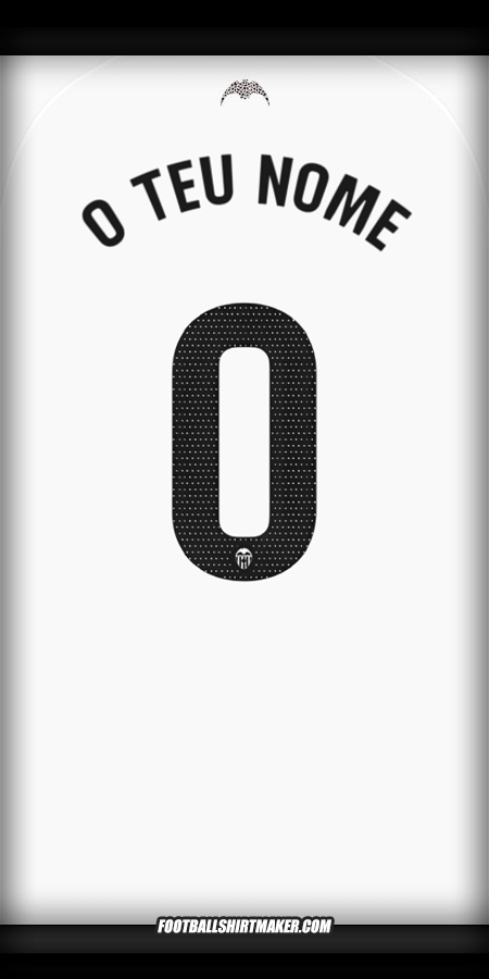 Camisola Valencia CF 2025/2026 -  o teu nome - 0