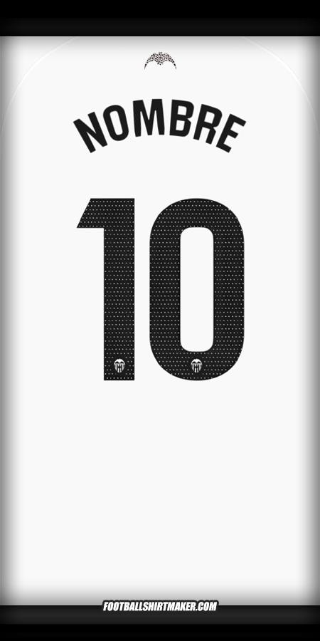 Jersey Valencia CF 2025/2026 -  nombre - 10