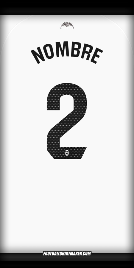 Jersey Valencia CF 2025/2026 -  nombre - 2