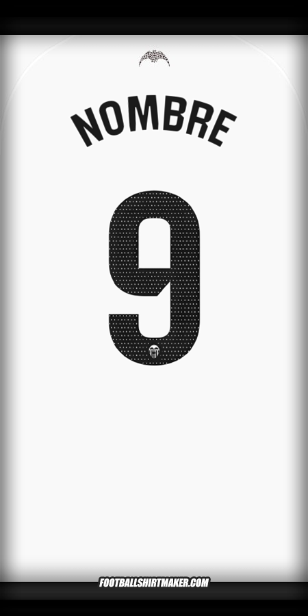 Jersey Valencia CF 2025/2026 -  nombre - 9