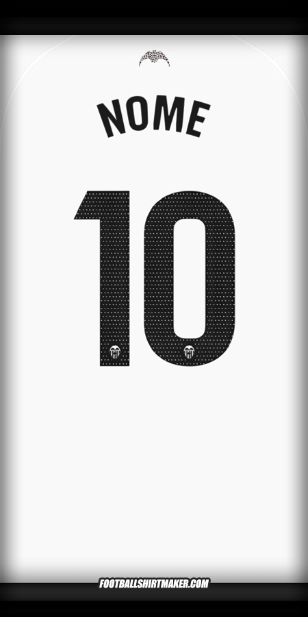 Camisa Valencia CF 2025/2026 -  nome - 10
