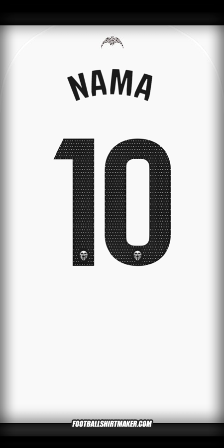 Jersey Valencia CF 2025/2026 -  nama - 10