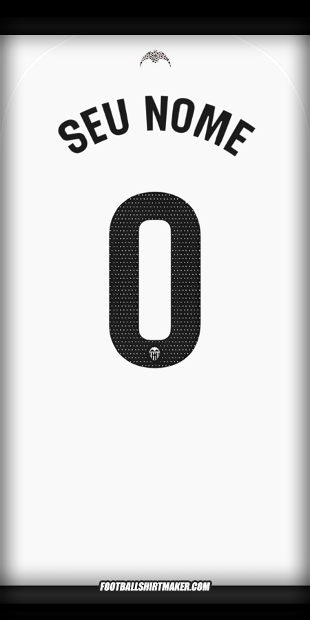 Camisa Valencia CF 2025/2026 -  seu nome - 0