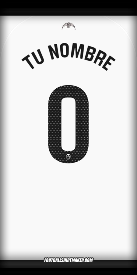 Camiseta Valencia CF 2025/2026 -  tu nombre - 0