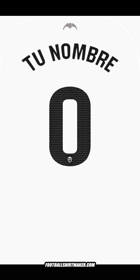 Camiseta Valencia CF 2025/2026 -  tu nombre - 0