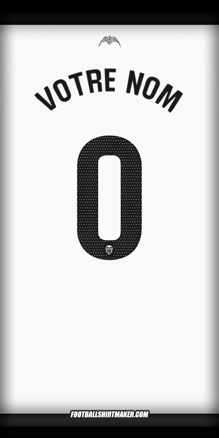 Maillot Valencia CF 2025/2026 -  votre nom - 0