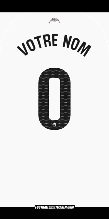 Maillot Valencia CF 2025/2026 -  votre nom - 0