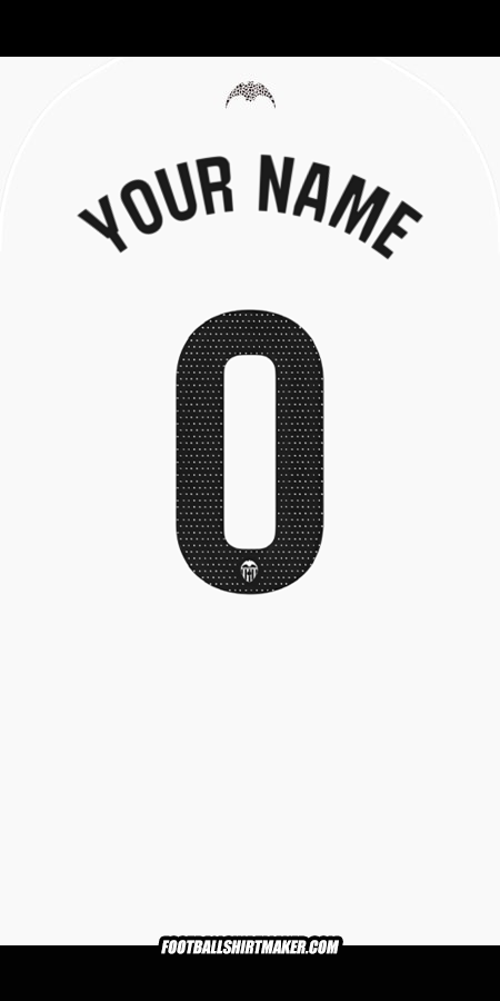 Jersey Valencia CF 2025/2026 -  your name - 0