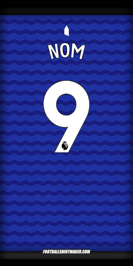 Maillot Everton FC 2025/2026 -  nom - 9