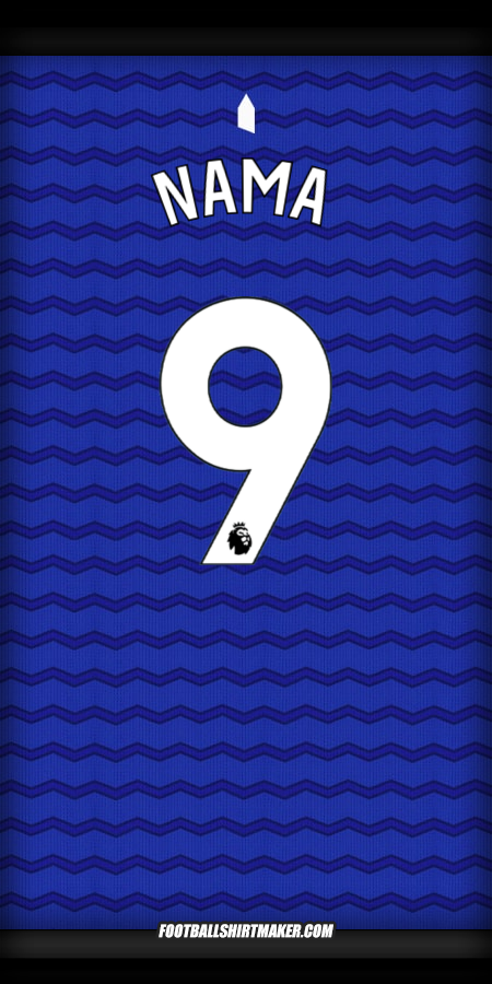 Jersey Everton FC 2025/2026 -  nama - 9