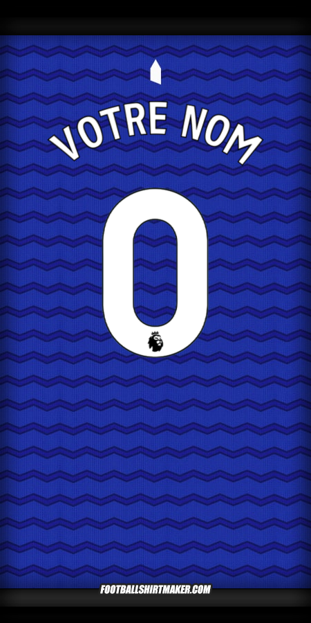 Maillot Everton FC 2025/2026 -  votre nom - 0