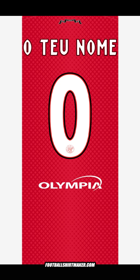Camisola AFC Ajax 2025/2026 -  o teu nome - 0