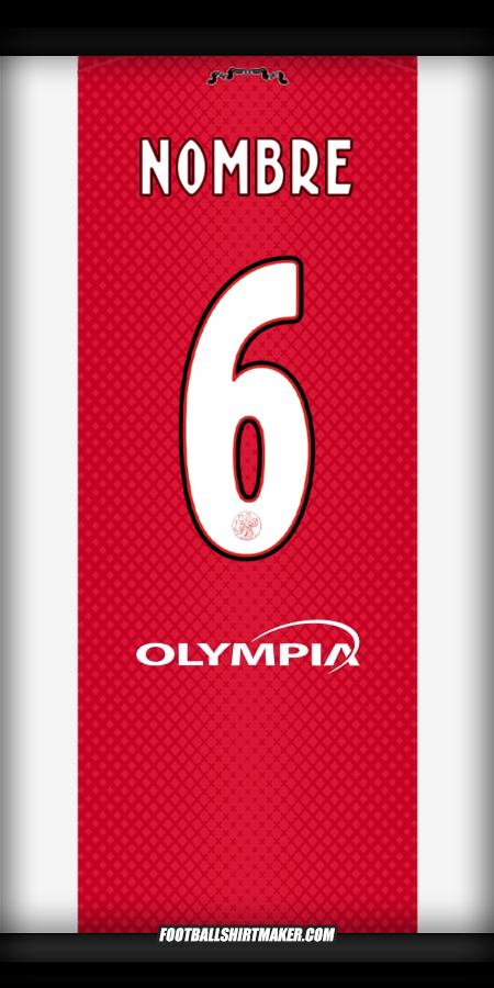 Jersey AFC Ajax 2025/2026 -  nombre - 6