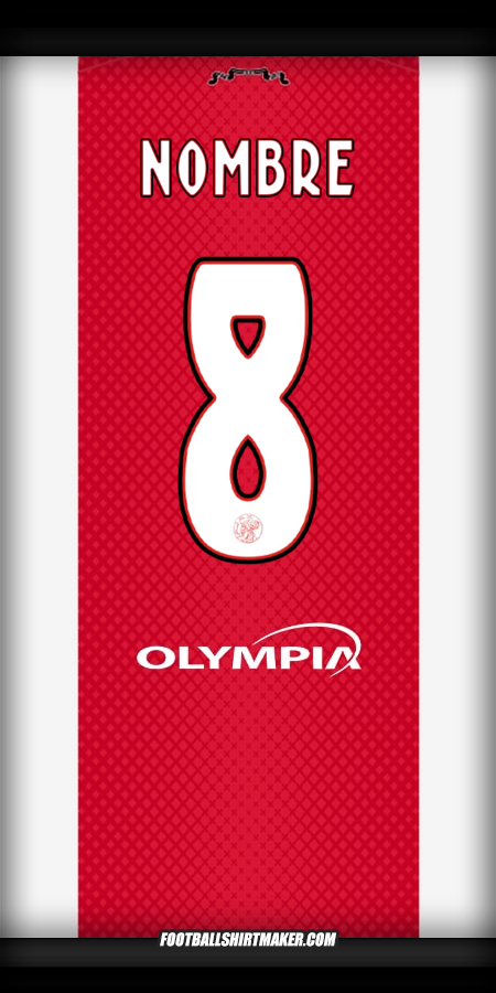 Jersey AFC Ajax 2025/2026 -  nombre - 8