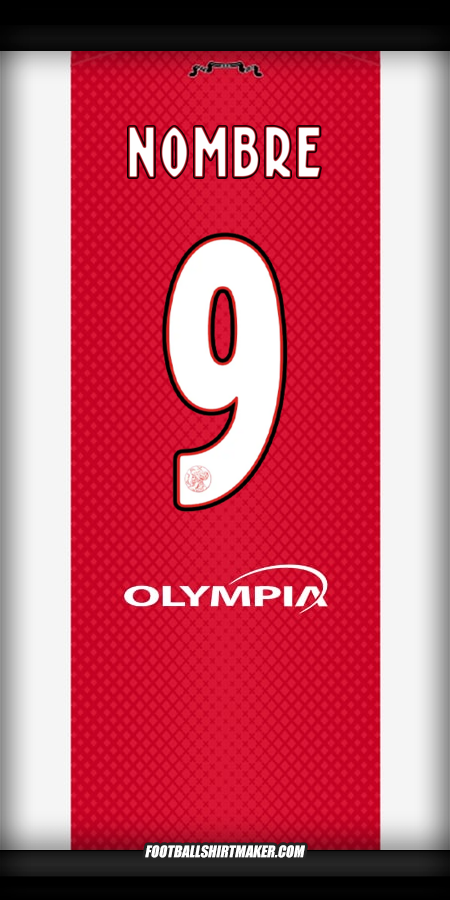 Jersey AFC Ajax 2025/2026 -  nombre - 9