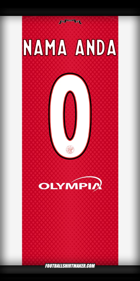 Jersey AFC Ajax 2025/2026 -  nama anda - 0