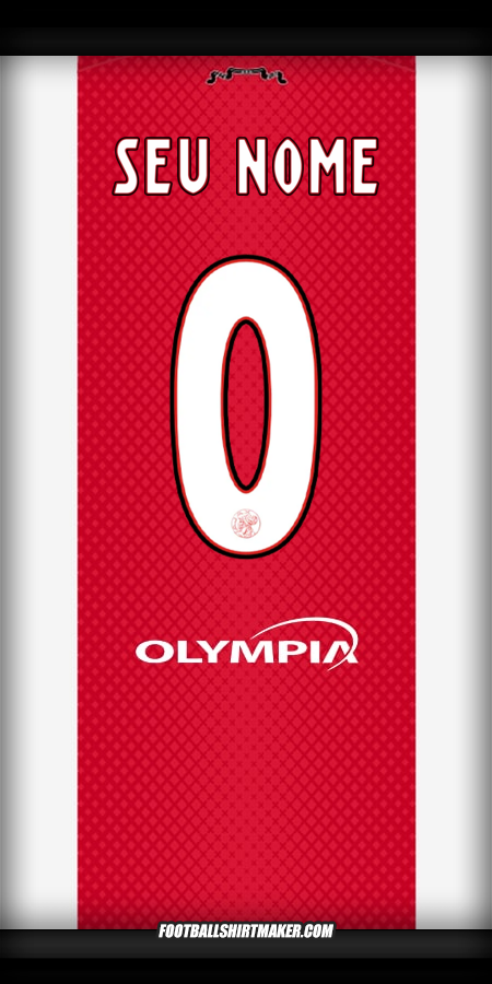 Camisa AFC Ajax 2025/2026 -  seu nome - 0