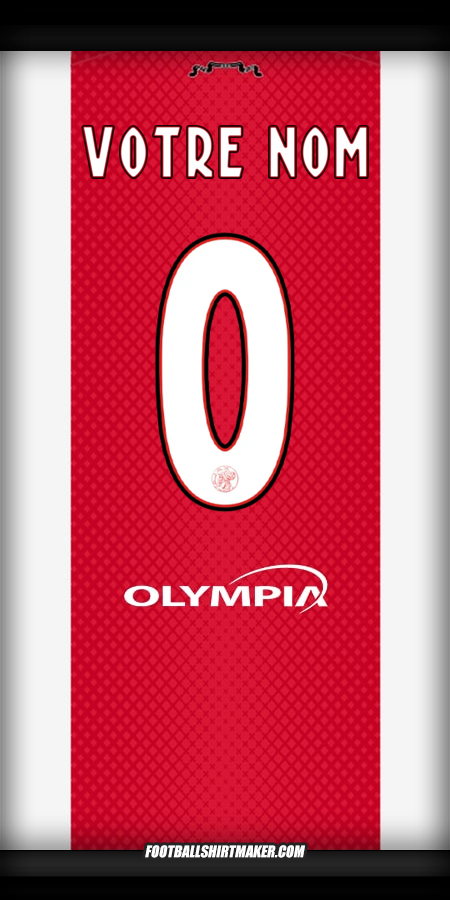 Maillot AFC Ajax 2025/2026 -  votre nom - 0