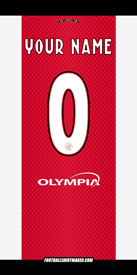 Jersey AFC Ajax 2025/2026 -  your name - 0