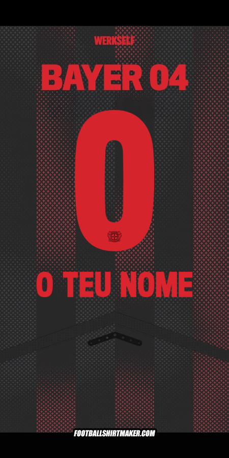 Camisola Bayer 04 Leverkusen 2025/2026 -  o teu nome - 0