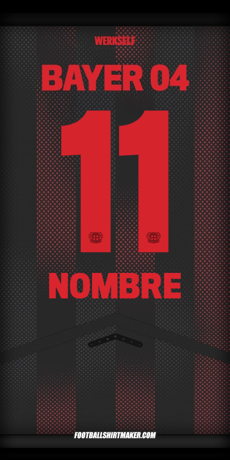 Camiseta Bayer 04 Leverkusen 2025/2026 -  nombre - 11
