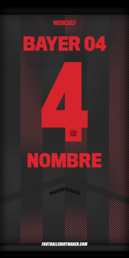 Jersey Bayer 04 Leverkusen 2025/2026 -  nombre - 4