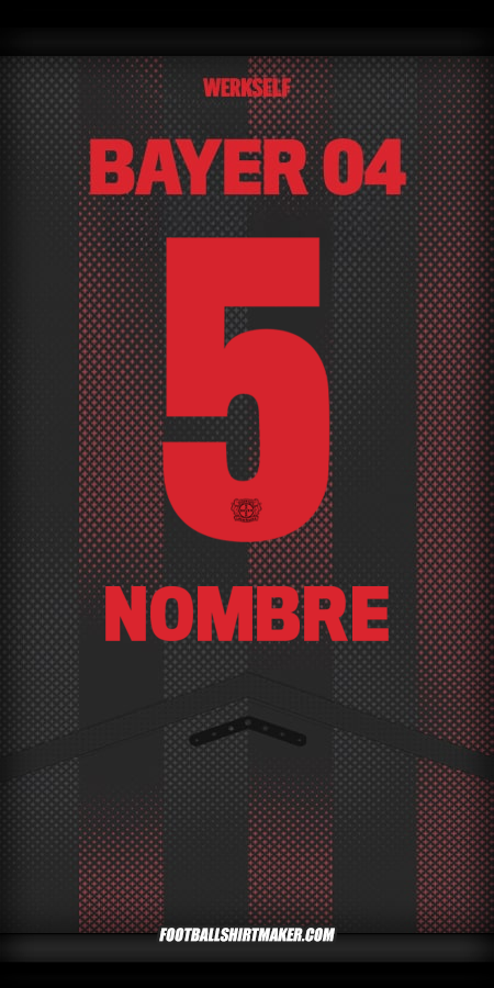 Camiseta Bayer 04 Leverkusen 2025/2026 -  nombre - 5