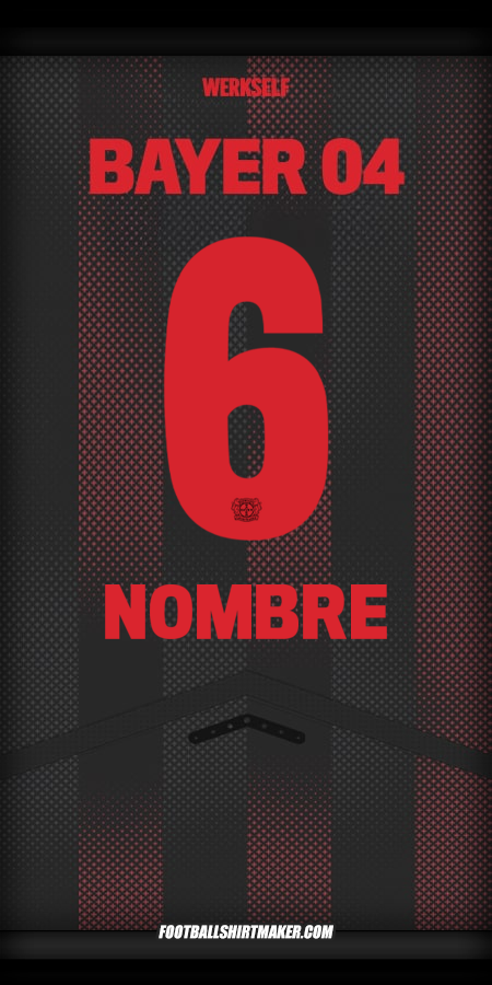 Jersey Bayer 04 Leverkusen 2025/2026 -  nombre - 6