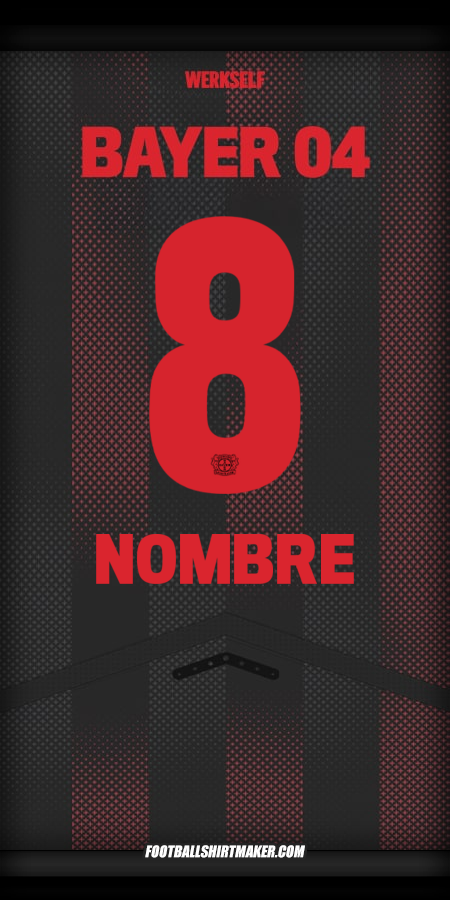 Jersey Bayer 04 Leverkusen 2025/2026 -  nombre - 8