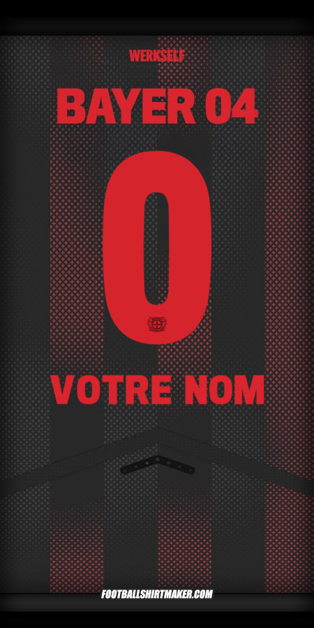 Maillot Bayer 04 Leverkusen 2025/2026 -  votre nom - 0