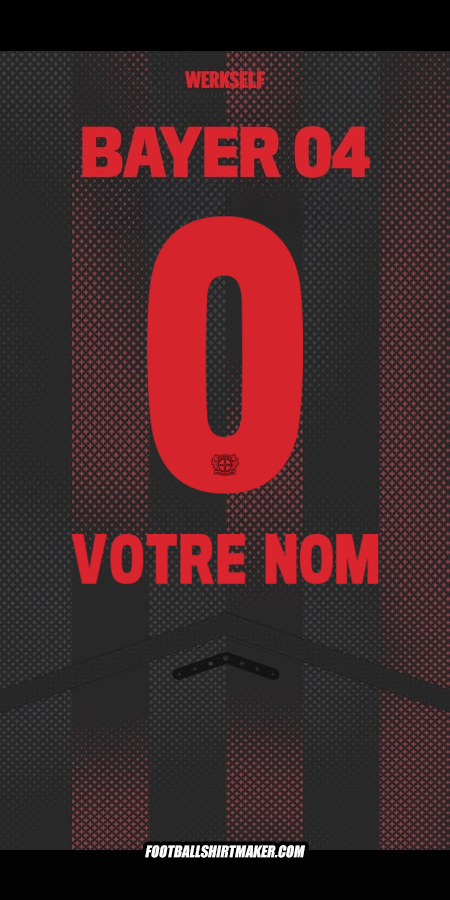 Maillot Bayer 04 Leverkusen 2025/2026 -  votre nom - 0