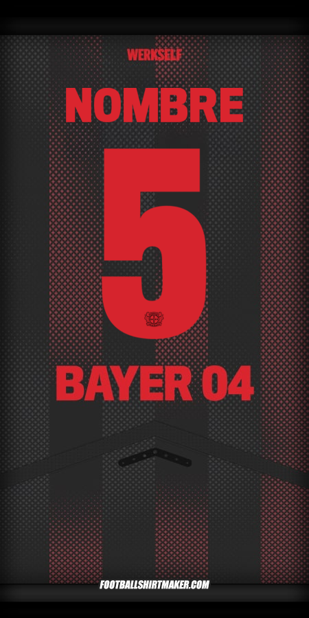 Camiseta Bayer 04 Leverkusen Cup 2025/2026 -  nombre - 5