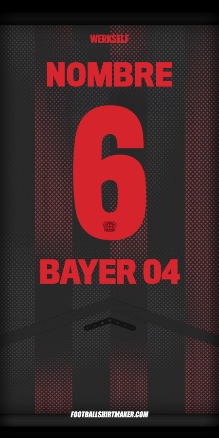 Camiseta Bayer 04 Leverkusen Cup 2025/2026 -  nombre - 6