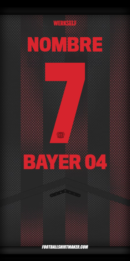 Camiseta Bayer 04 Leverkusen Cup 2025/2026 -  nombre - 7