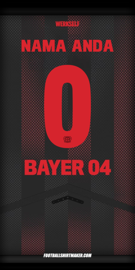 Jersey Bayer 04 Leverkusen 2025/2026 Cup -  nama anda - 0