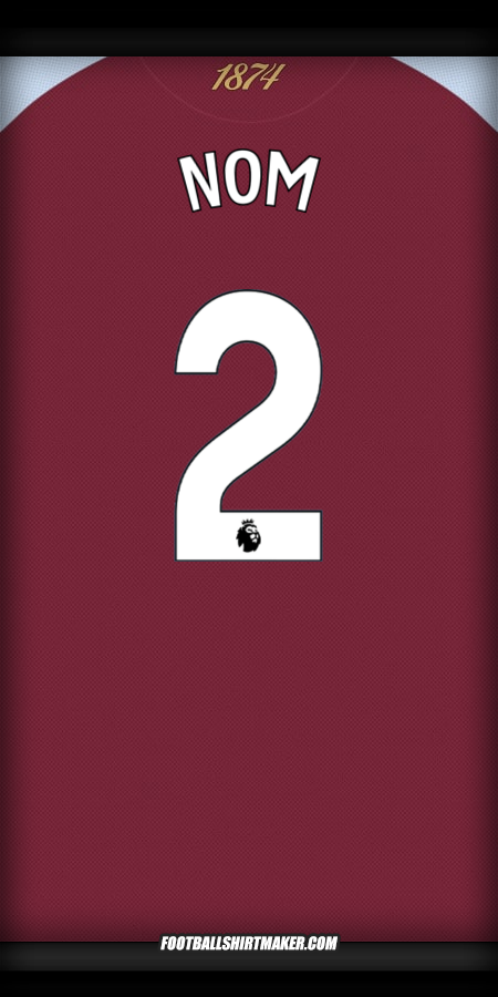 Maillot Aston Villa FC 2025/2026 -  nom - 2