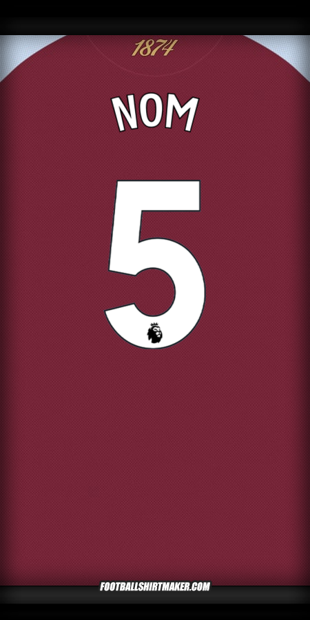 Maillot Aston Villa FC 2025/2026 -  nom - 5